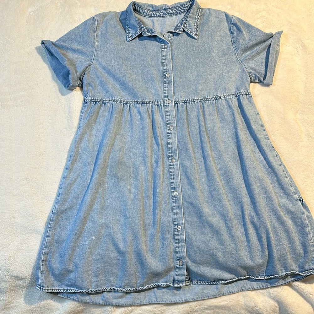 Boutique Purchased Distressed Blue Jean Dress